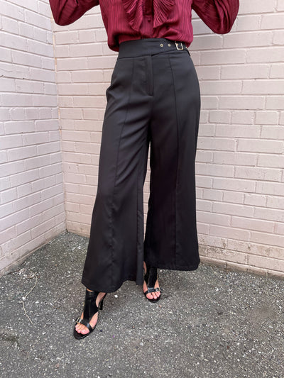 The Pink Door Black Wide Leg Pants