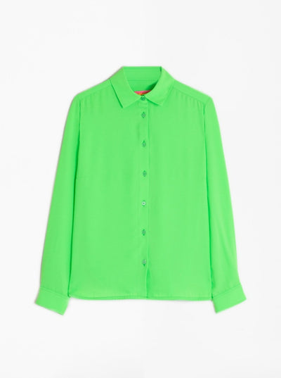 Vilagallo Isabella Button Up Shirt - Lime Green