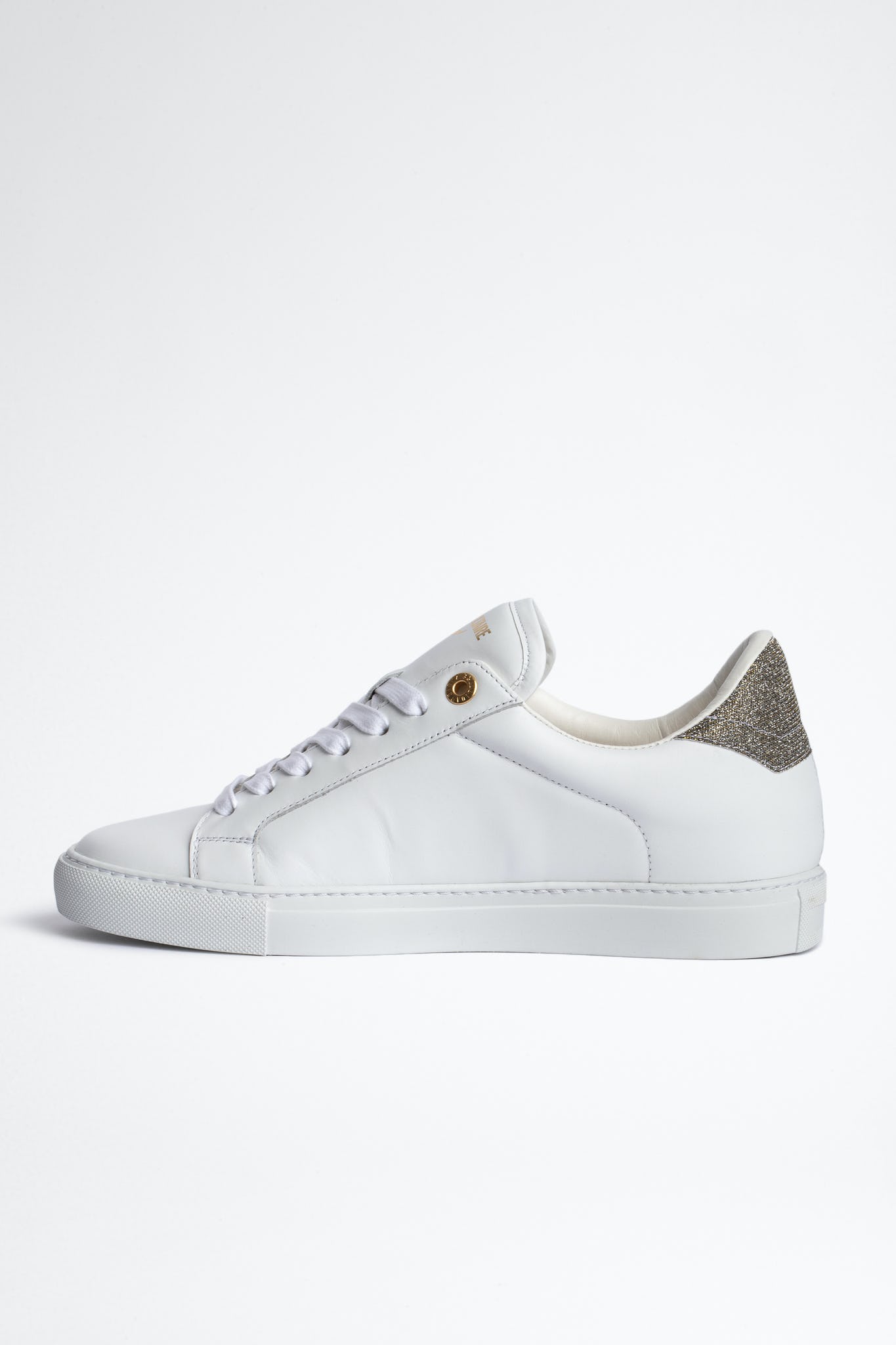 Zadig & Voltaire Smooth Calfskin Back Sneaker White