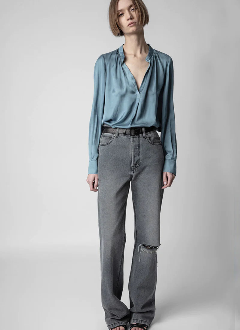 Zadig & Voltaire Tink Satin Blouse - Tonnerre