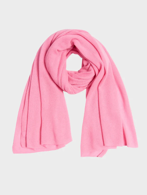 White + Warren 100% Cashmere Travel Wrap - Neon Peony