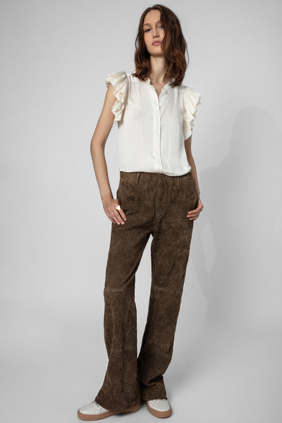 Zadig & Voltaire Tiza Satin Blouse - Mint Green